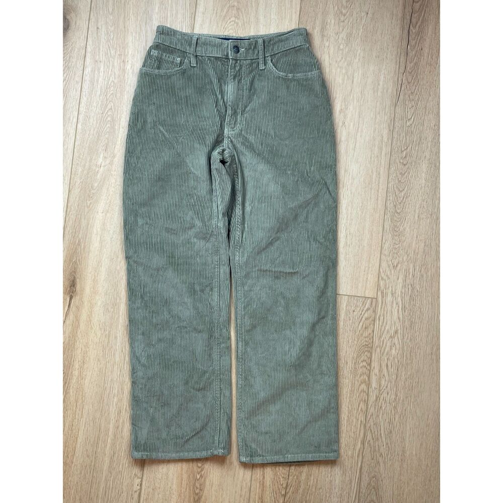 Hollister Olive Green Corduroy High-Rise Dad Pants - Women's Size 24